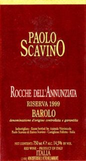 1999 Scavino Barolo Annunziata
