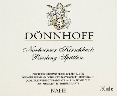 2015 Donnhoff Norheimer Kirschheck Riesling Spatlese