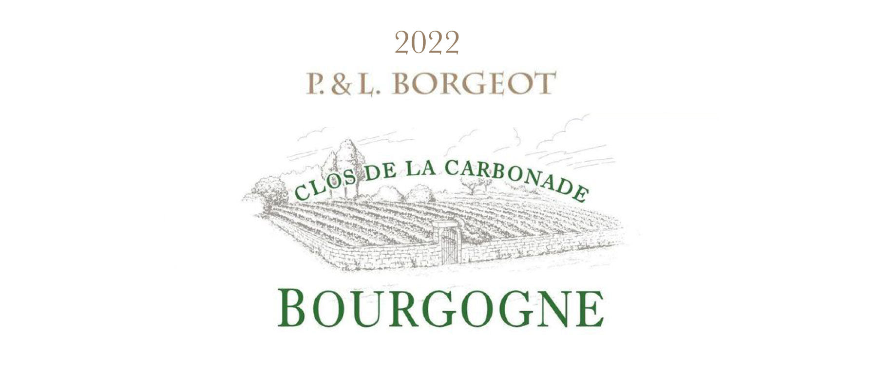 2022 Borgeot Clos de La Carbonade Label