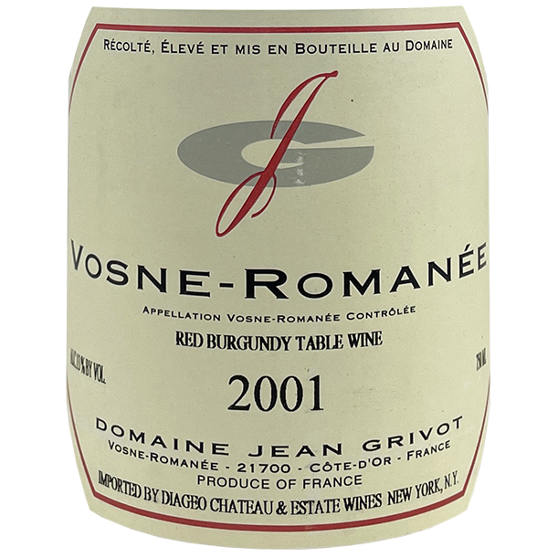 Domaine Jean Grivot Vosne-Romanee 2001