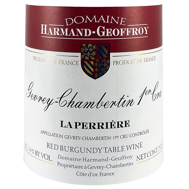 2019 Harmand Geoffroy Gevrey Chambertin 1er Perrieres