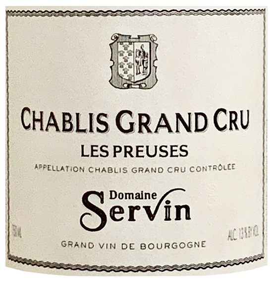 Servin Chablis Grand Cru "Les Preuses" 2021