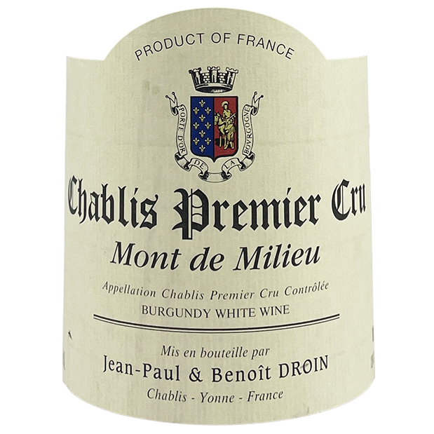 2022 Droin, Jean Paul & Benoit Chablis 1er Mont De Milieu