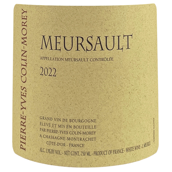 Pierre-Yves Colin-Morey Meursault 2022