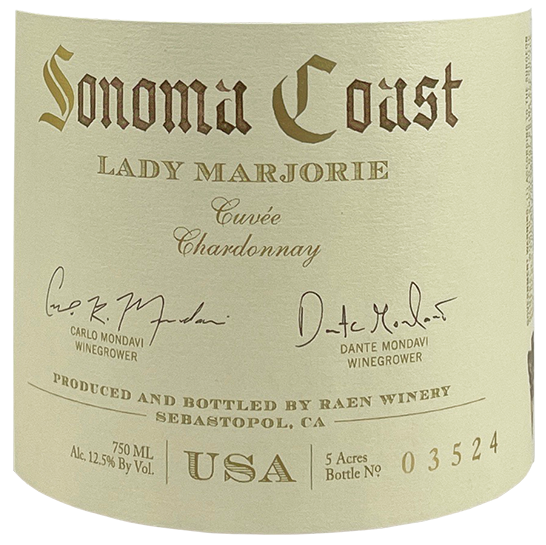 2023 Raen Sonoma Coast Lady Marjorie Chardonnay