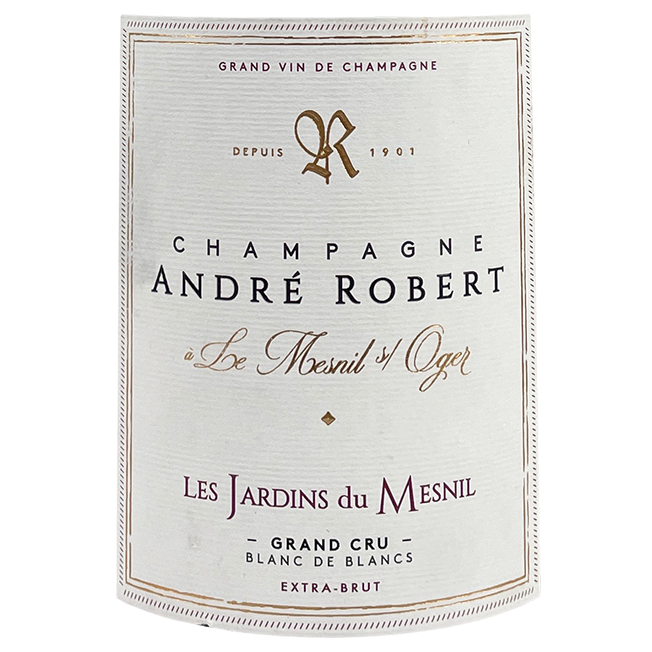 André Robert Champagne Blanc de Blancs Grand Cru Brut Nature “Les Jardins du Mesnil” NV