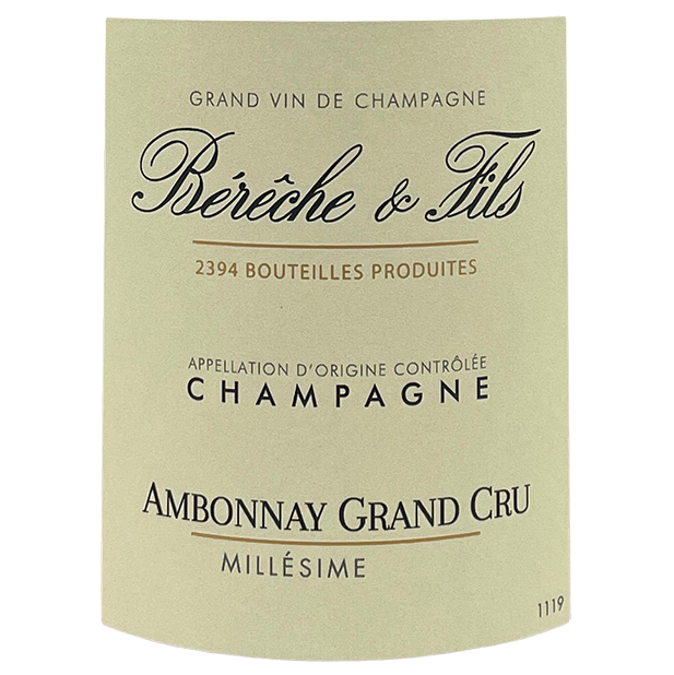 Bereche & Fils Champagne Ambonnay Blanc de Noirs Grand Cru Extra Brut 2019