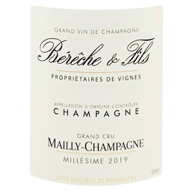 Bereche & Fils Champagne Grand Cru "Mailly" Extra Brut 2019