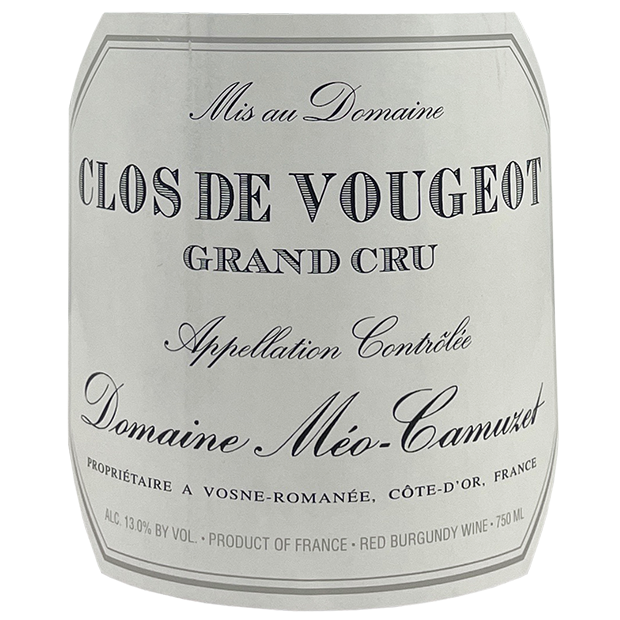 Meo-Camuzet Clos de Vougeot Grand Cru 1999 bottle - Vins Rare