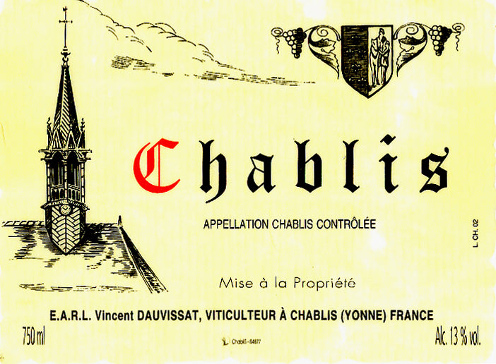 Vincent Dauvissat Chablis 2017