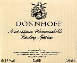 Doennhoff Niederhauser Hermannshoehle Riesling Spaetlese 2015