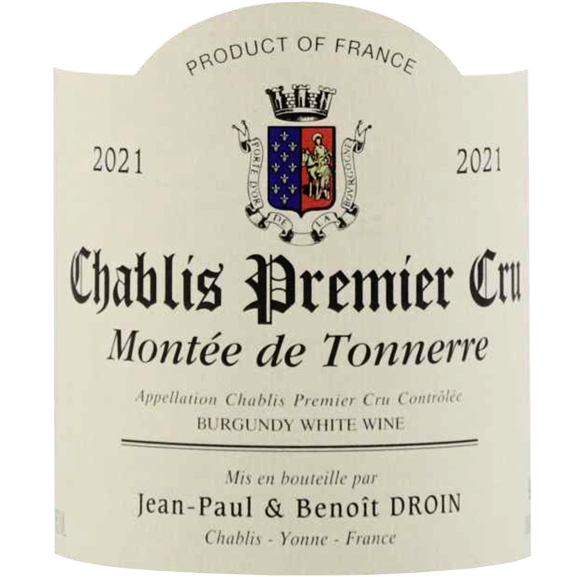 2021 Droin, Jean Paul & Benoit Chablis 1Er Montee De Tonnerre