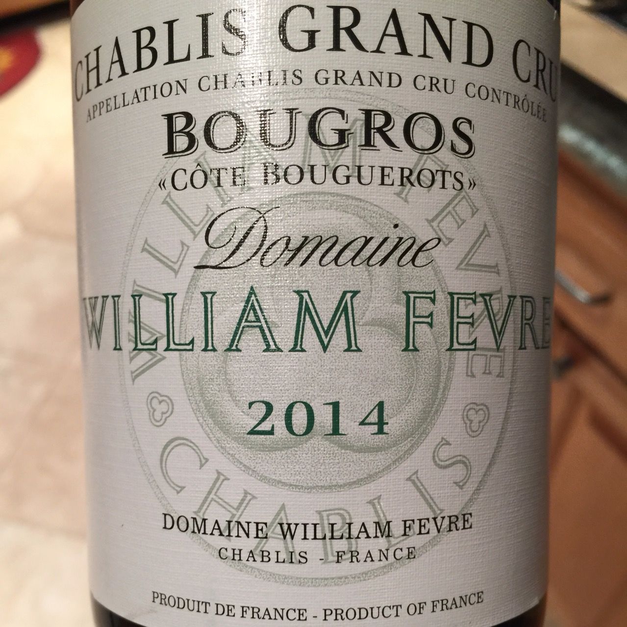 William Fevre Chablis Grand Cru "Bougros Cote Bouguerots" 2014 1.5L