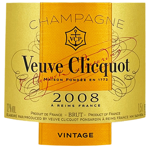 Veuve Clicquot Champagne Brut 2008
