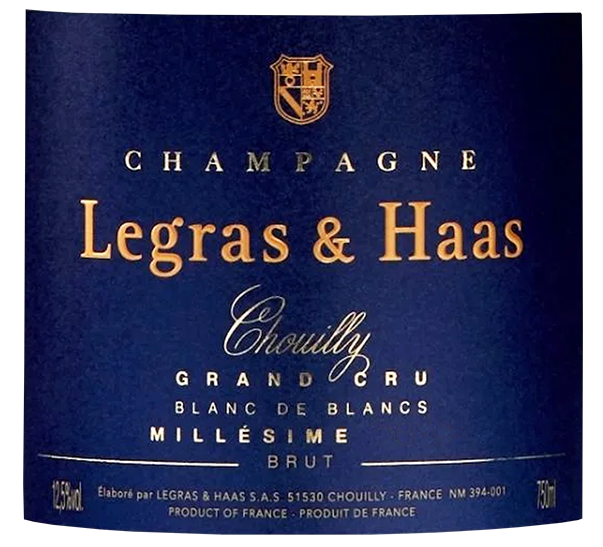 Legras & Haas Champagne Millesime Blanc de Blancs Grand Cru 2014