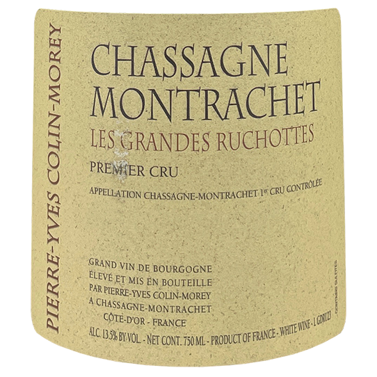 Pierre-Yves Colin Morey Chassagne Montrachet 1er Cru "Grandes Ruchottes" 2023