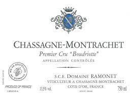 2022 Jean Claude Ramonet Chassagne Montrachet 1er Boudriotte Blanc