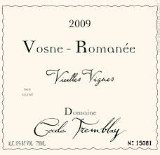 Cécile Tremblay Vosne-Romanee Vieilles Vignes 2008