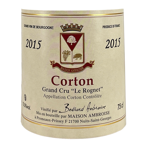 Ambroise Corton Grand Cru Le Rognet 2015