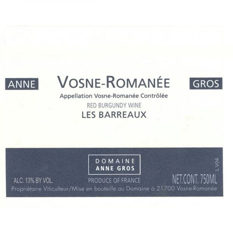 Anne Gros Vosne-Romanée “Les Barreaux” 2002