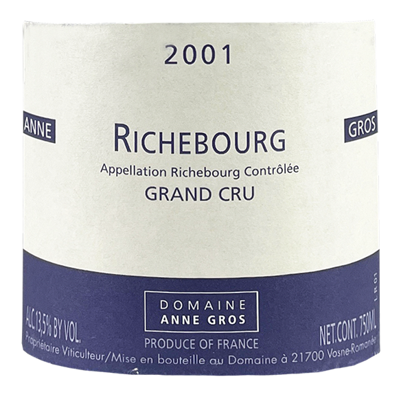 Anne Gros Richebourg Grand Cru 2005 bottle - Vins Rare