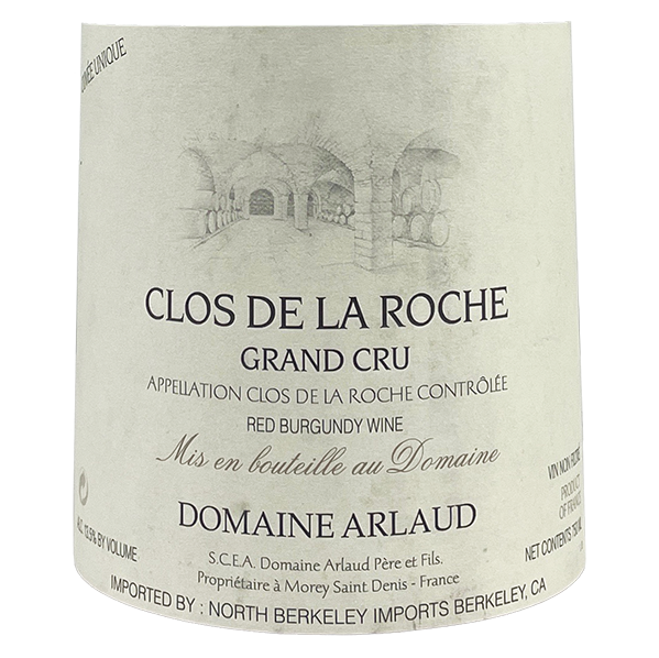 Domaine Arlaud Clos de la Roche Grand Cru 1990 bottle - Vins Rare