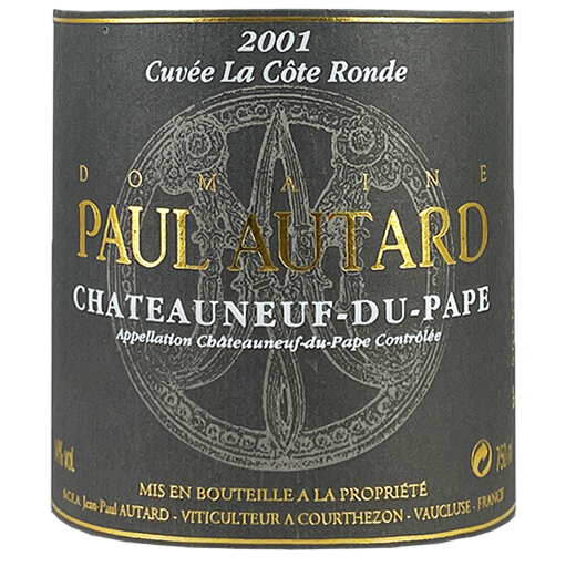 Paul Autard Chateauneuf-du-Pape Cuvee "La Cote Ronde" 2001