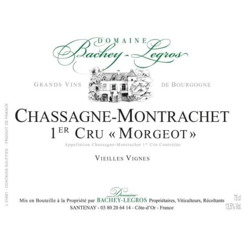 Bachey-Legros Chassagne-Montrachet 1er Cru “Morgeot – Les Petits Clos – Vieilles Vignes” 2020
