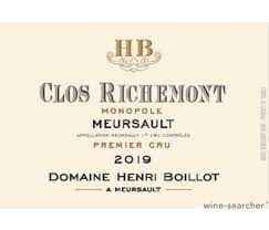 Henri Boillot Meursault 1er Cru "Clos Richemont" Monopole 2019