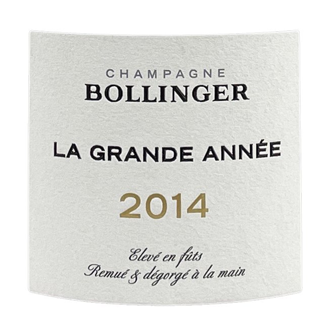 Bollinger Champagne La Grande Année 2014