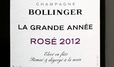 Bollinger Champagne La Grande Annee Rose 2012