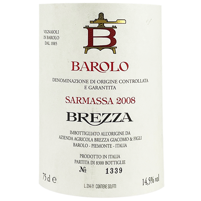 Brezza Barolo "Sarmassa" 2008
