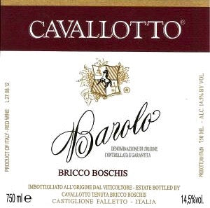 Cavallotto Barolo "Bricco Boschis" 2015