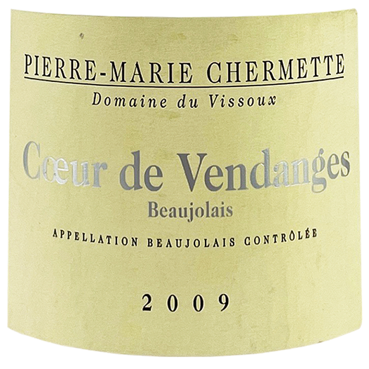 Domaine du Vissoux Pierre Chermette Beaujolais "Coeur de Vendanges" 2009