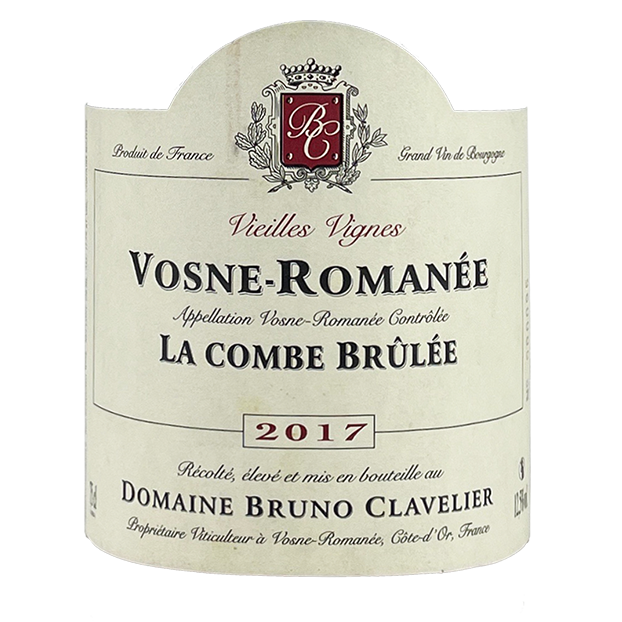 2017 Bruno Clavelier Vosne Romanee La Combe Brulee