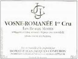Jean-Jacques Confuron Vosne-Romanee 1er Cru "Les Beaumonts" 2011