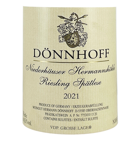 Doennhoff Niederhauser Hermannshoehle Riesling Spaetlese 2021