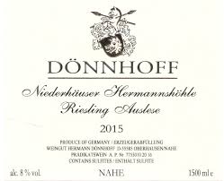 Doennhoff Niederhauser Hermannshoehle Riesling Goldkapsel Auslese 2018