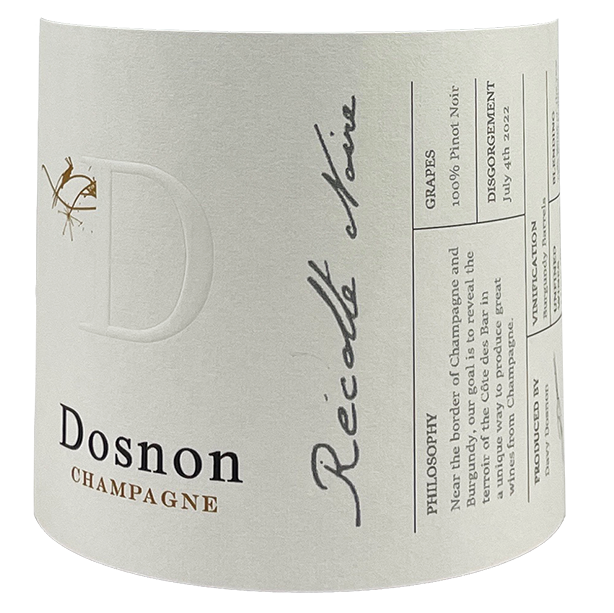 Dosnon Champagne “Récolte Noire” Brut NV