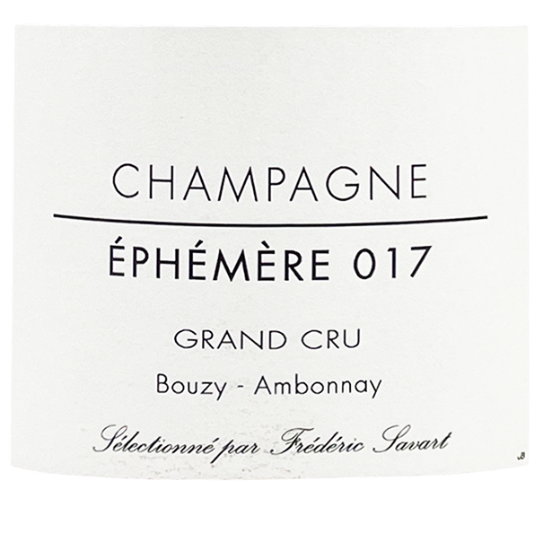 Drémont & Savart Champagne Éphémère 017 Blanc de Noirs NV