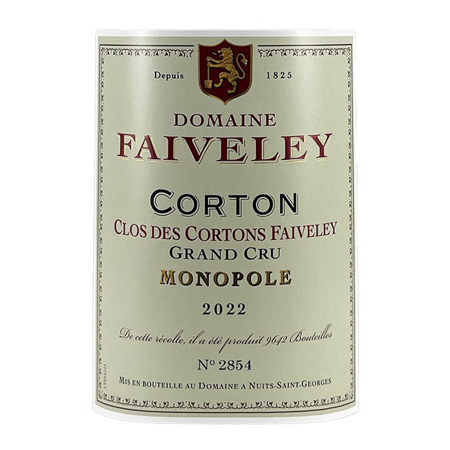 Domaine Faiveley Corton Grand Cru "Clos des Cortons" 2022
