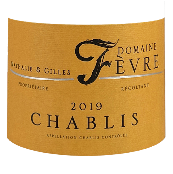 Nathalie & Gilles Fevre Chablis 2019 bottle - Vins Rare