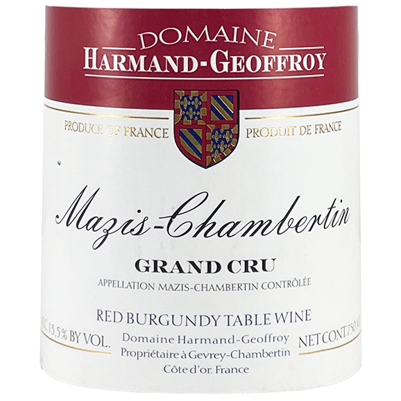 Harmand-Geoffroy Mazis-Chambertin Grand Cru 2015