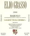 Elio Grasso Barolo "Chiniera" 2012
