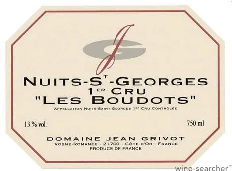 Domaine Jean Grivot Nuits-Saint-Georges 1er Cru "Les Boudots" 1999