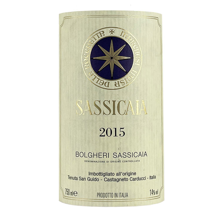 Tenuta San Guido Bolgheri Sassicaia "Sassicaia" 2017 bottle - Vins Rare