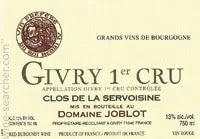 Joblot Givry 1er Cru "Servoisine" Rouge 2020