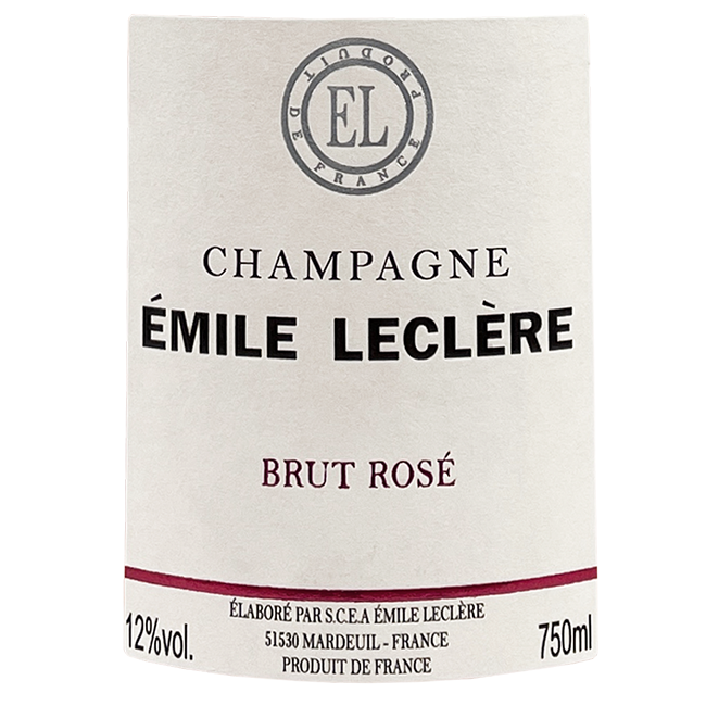 Nv Champagne Emile Leclere Rose Brut