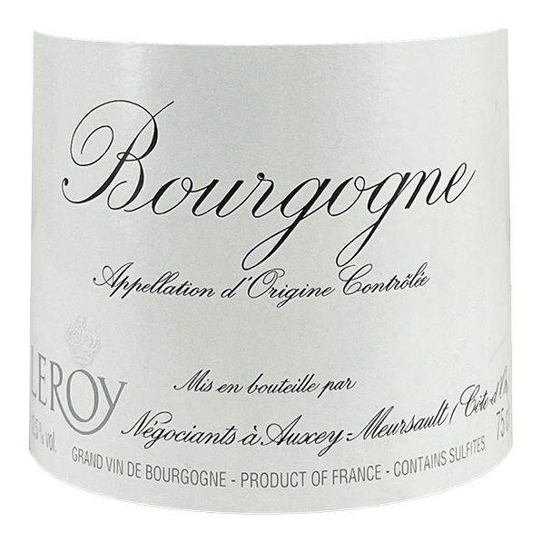 Maison Leroy Bourgogne Blanc 2016 bottle - Vins Rare