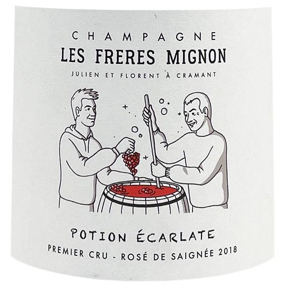 Les Freres Mignon Champagne "Potion Escarlate" 1er Cru Rose de Saignee 2018